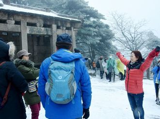 黃山迎來2018年入冬首場(chǎng)冬雪