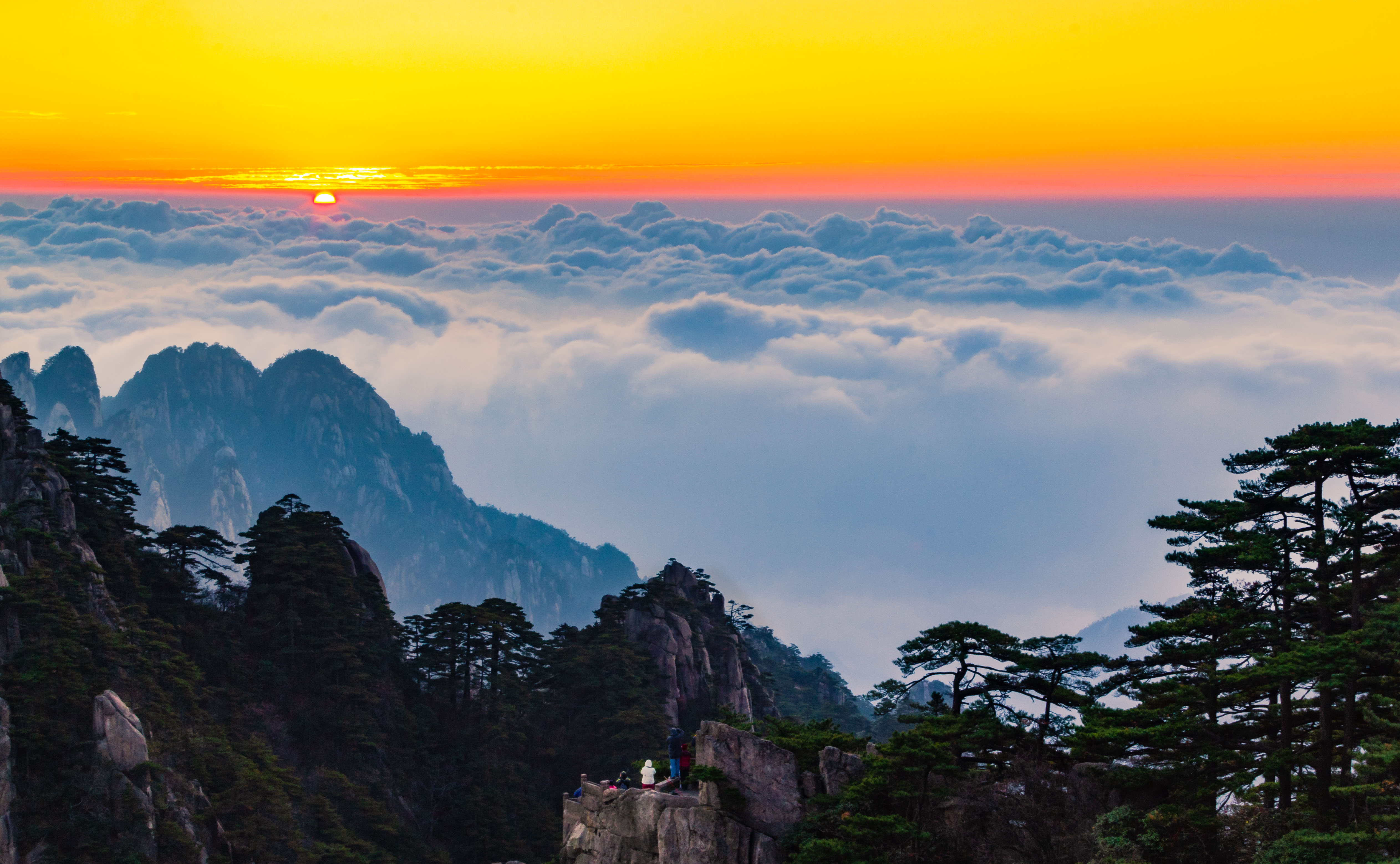 黃山風(fēng)景美如畫
