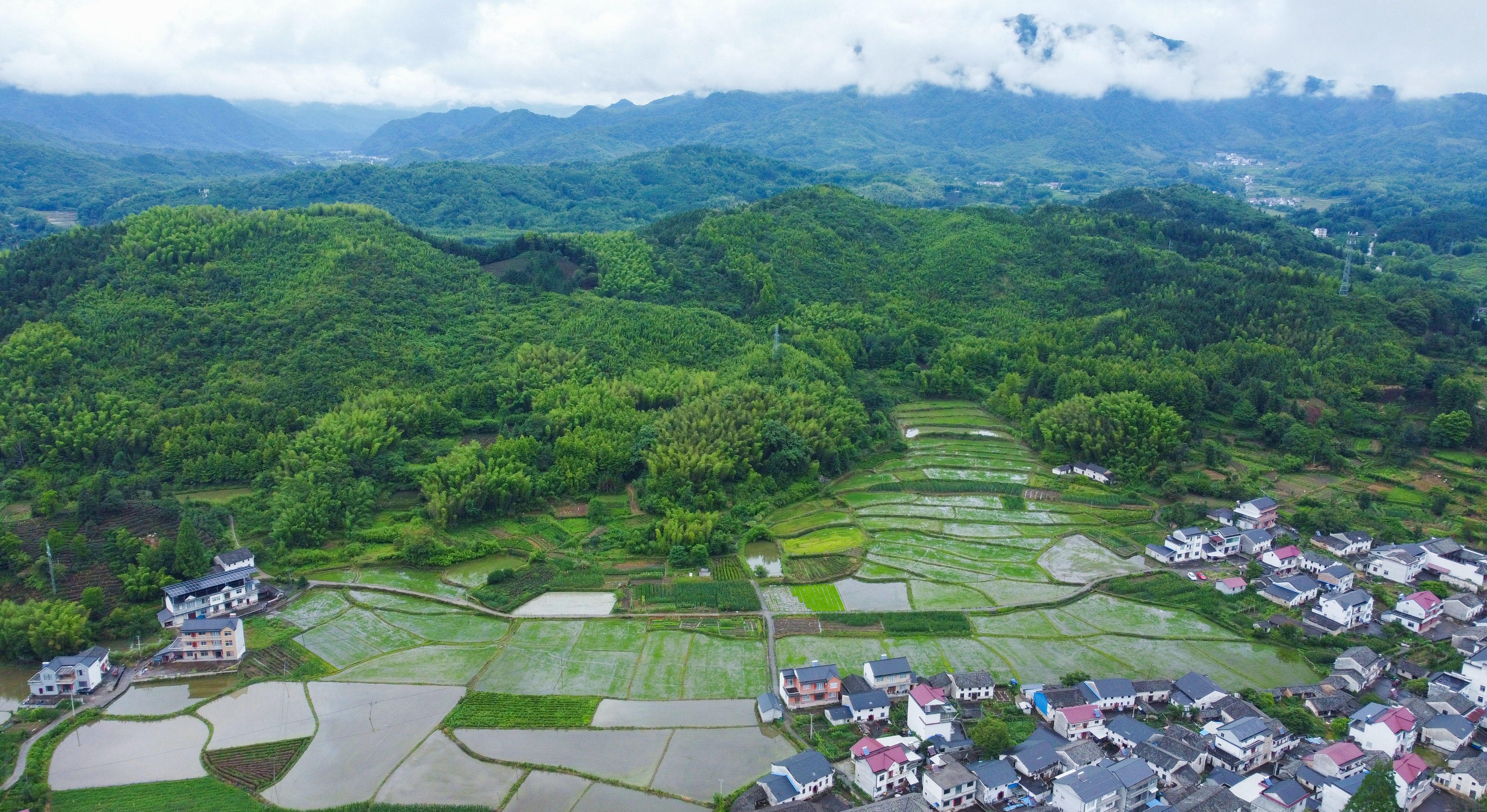 雨后鄉村清新如畫